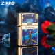 zippo芝宝打火机 镀金起源星空小王子 官方正品zpoo 防风zppo煤油