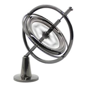 Metal gyroscope boy black technology small toy balanced rotation adult anti-gravity suspension finger angular momentum