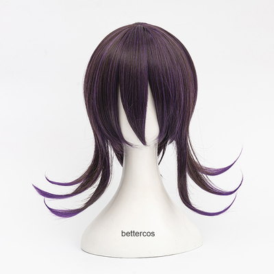 taobao agent Black purple wig, cosplay, gradient