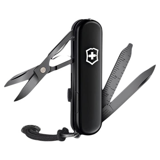 The Seal of the Victoria Swip Blast of Black Agate Edition 58mm Mini Multifunctional Folding Tool Swiss Sergeant Knife