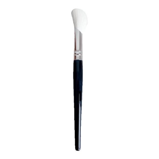 Cangzhou professional fingertips color brush brush brush animal wool wool wool, red brush, oblique head large hair makeup brush
