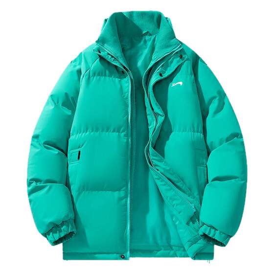 
Guirenniao Men's Cotton Clothes Men's 2026 Winter Trendy Brand Fake Two-Piece Cotton Clothes Jackets Couples Thickened Bread Clothes