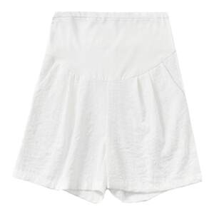 
Cotton and linen shorts for pregnant women, unstretched belly, spring and summer thin outer leggings, small pregnant women, wide-leg hot pants