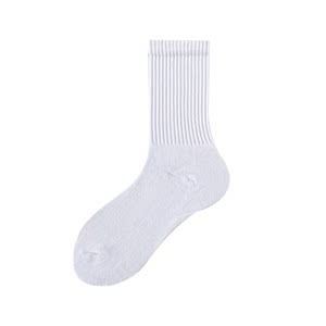 
[Send 3 pairs of the same style] Spring and summer Xinjiang cotton thin mid-tube socks pure cotton yarn towel bottom socks for men and women