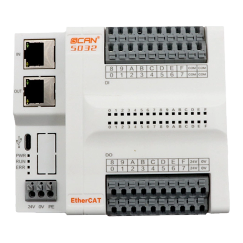总线I/O模块EtherCAT耦合器CANopen远程控制器无需编程16路DI/