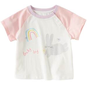 David Bella children's short-sleeved T-shirt fashionable summer clothes new style boys' cotton base shirt baby girl top children's clothing
