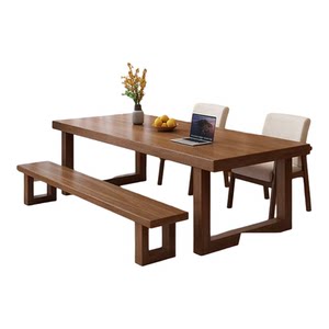 
Living room long desk reading study desk student home study desk pure solid wood large board desk work bench