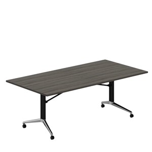 
Removable folding conference table, long strip table, training table, telescopic splicing office desk with wheels, super large and removable