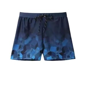 Swimming trunks Men's embarrassing loose Speed ​​-drying men's flat -angle swimming trunks set beach pants swimming equipment set
