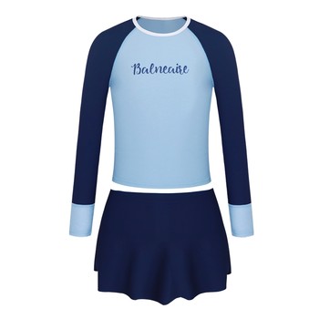 BE van der Ann jointly-branded children's split skirt swimsuit for women
