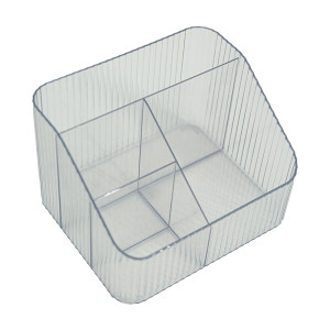 
Grade 2 Class 2 Acrylic Transparent Pen Holder High-end Light Luxury Office Student Desk Desktop Stationery Simple Creative Makeup Brush Storage Box Artifact Girl Pen Bucket