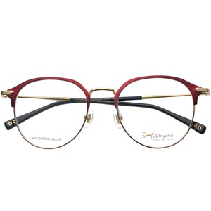 
Japan Chiyoko handmade glasses frame for men and women ultra-light pure titanium round frame retro eyebrow frame full frame glasses frame 7905