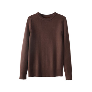 Sweater Women's Autumn and Winter Intective Velvet and Velvet Thickening Bottom Case Covering Knitting Capsule Circle High Sleeve Warm Top
