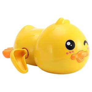 
Baby bathing toys little yellow duck toy cartoon children baby little turtle playing in water chain girl boy playing in water