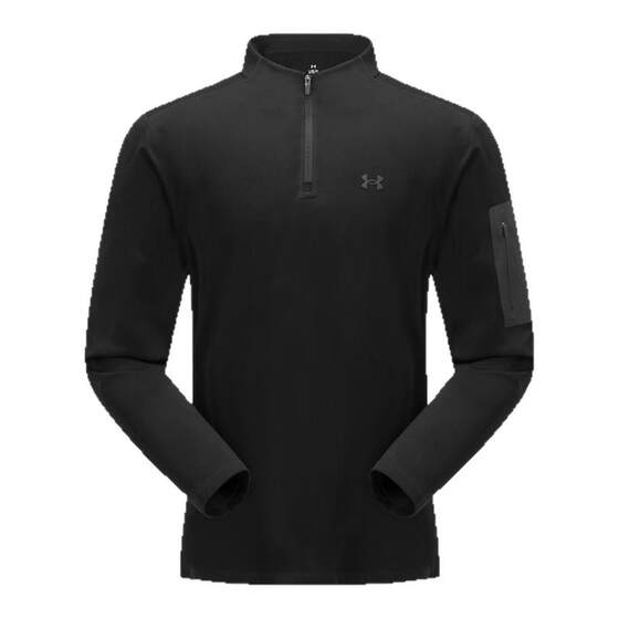 
Under Armor UA official long-sleeved stand-collar T-shirt men's autumn and winter half-zip sports and leisure inner warm base top