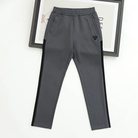 Трикотажные комфортные эластичные дышащие штаны, осенние, детская одежда, в корейском стиле, свободный прямой крой