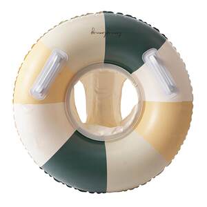 Korean Ins Children's Swimming Ring Baby Washer Playing Retro Inflatable Stripe Baby Race Ring 0-4 Years

