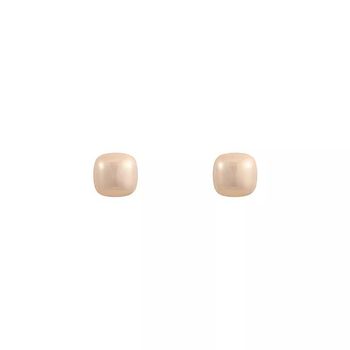 Popular Korean styles, simple sugar cube bead earrings, light luxury niche, versatile temperament, geometric earrings, small fragrant earrings