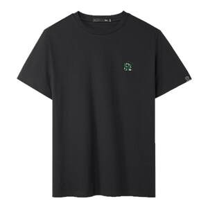 
HLA/Hailan House Horse New Year's New Year short-sleeved T-shirt 26 new cool round neck black short t men's solid color bottoming shirt