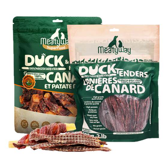 [Stocking] Meatyway Juewan Chicken Duck Breast Jerky Training Rewards Dogs Snacks Fruits and Vegetables and Meat
