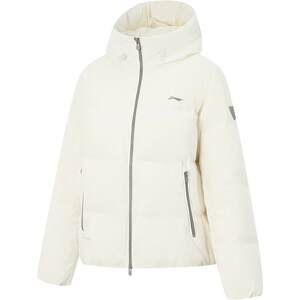 
Li Ning hot pot down jacket丨Women's new winter hooded short top duck down clothes women's warm sports jacket