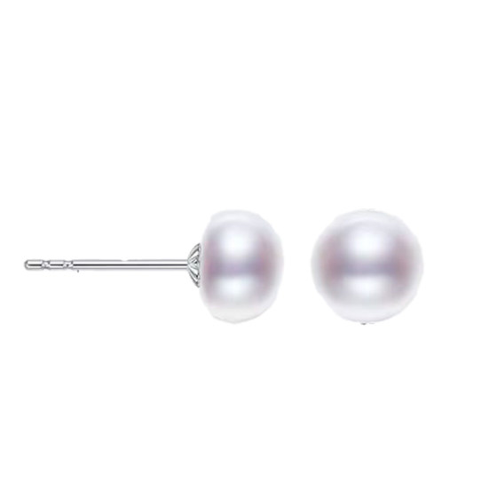 
Fortunately, the pearl earrings S925 sterling silver freshwater oblate steamed bun-shaped pearl earrings are given to my girlfriend as a gift for gentle earrings.