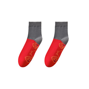 
Cat people's zodiac year red socks men's 2026 new year of the horse mid-calf socks pure cotton seven-star wedding socks for women