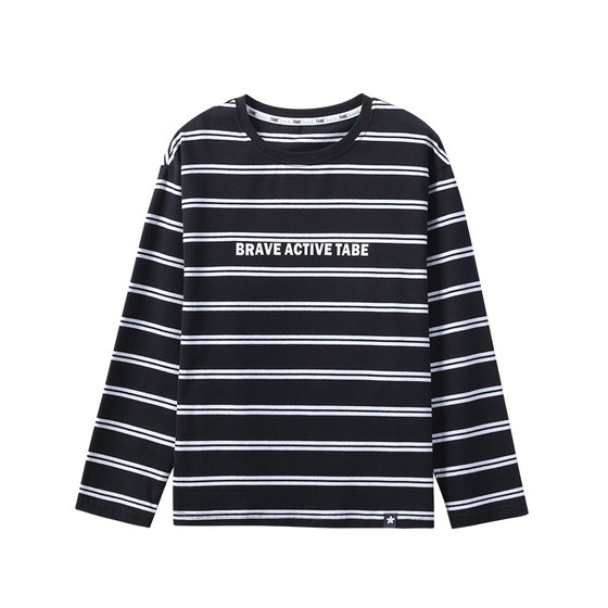 
Piggy Tony TABE boys' T-shirt long-sleeved spring clothing big children plus size children striped fat children plus fat plus teenagers