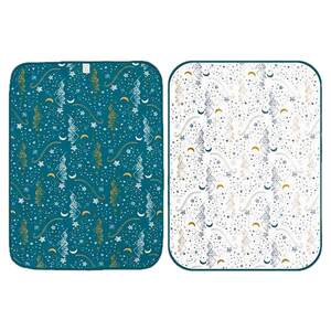 
Nest Designs baby changing pad waterproof washable pure cotton newborn baby spring and summer cloth pad double-sided