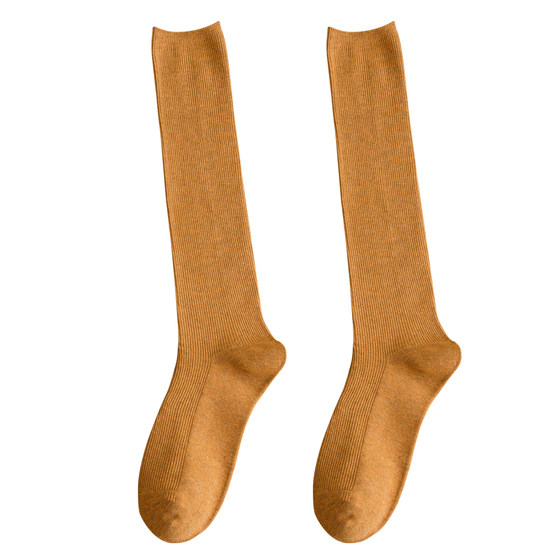 Socks in the socks of socks inS tide pure cotton jk calf socks spring and autumn thin legs Korean Japanese long sock long tube high winter
