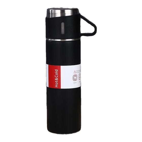 
New office water cup insulated business cup multi-lid gift box set portable car cup 304 stainless steel