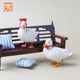 JXK Cole Duck Simulation Model Mini Internet Celebrity ເປັດສັດ Trendy Healing Miniature Resin Ornament