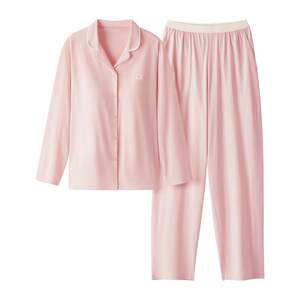 
Jiao Nei Mianmian 301Home Men's Home Clothing Pure Cotton Couple's Women's Pajamas with Breast Pads 2026 New Summer