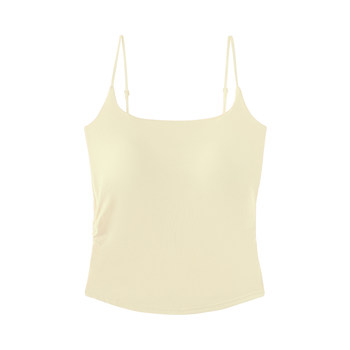 
Dopamine folded suspender vest for women with breast pad