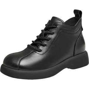 
Tianmeiyi retro British thick sole plus velvet Martin boots women's shoes casual fashion short boots leather boots new winter style