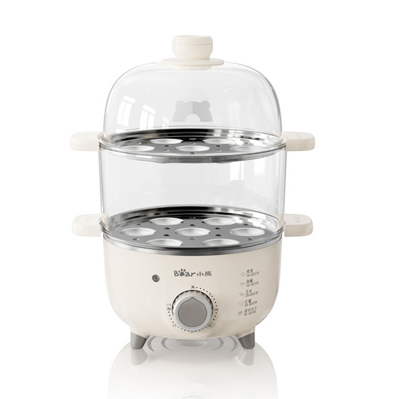 Bear steamed eggs automatically power off home mini -cooking eggs dormitory Time steamer small steamed eggs artifact