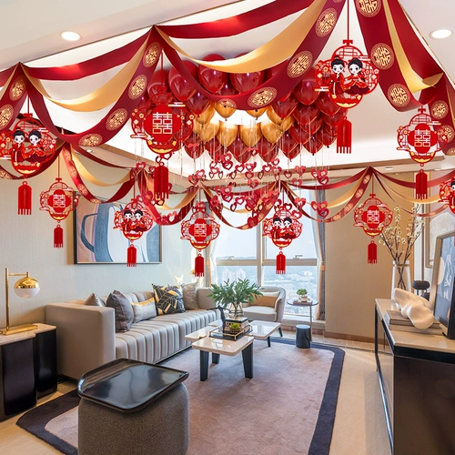 Украшение свадебной комнаты гостиная вытянуть цветок набор цветов