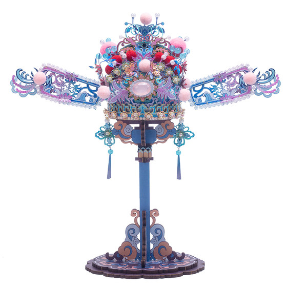 
Art model Shanxi Jin Opera joint champion hat 3D three-dimensional puzzle metal assembly model handmade toys gift ornaments