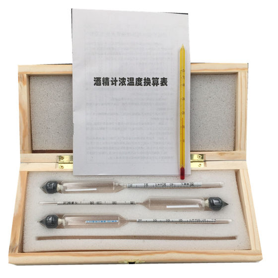 
Free shipping three sets of boxed alcohol meter, liquor meter, self-made wine, specific gravity meter, concentration meter, wine meter, 100 degrees