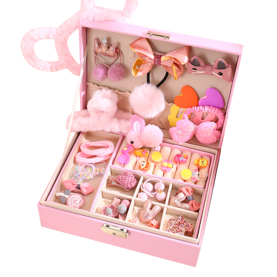 Fengcai プリンセスヘアアクセサリーセット - 女の子へのギフトボックス