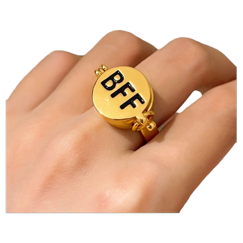 Bafanglaicai copper coins rings and coins Duoduo pairs of ring accessories