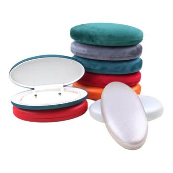 Oval Jewelry Box Necklace Earring Set Box
