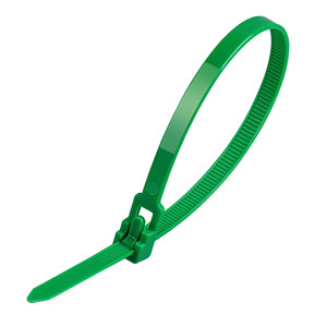 
Flexible nylon cable tie 5x200mm releasably removable wire storage plastic fixed bundle reusable