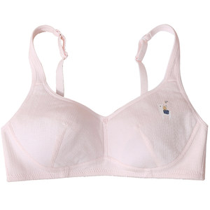 Underwear student high school female thin cotton girl junior high school girl full cotton defense light girl adolescent bra