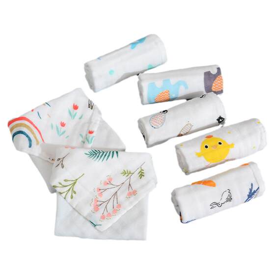 
Baby saliva towel newborn baby towel pure cotton super soft bath face wash towel small square towel children burp towel