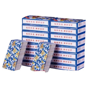 
Thickened poker cards big characters Chinese style high-value high-quality whole box entertainment club special poker cards blue and white porcelain