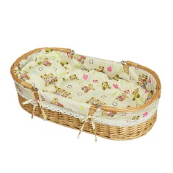 Popular Newborn Baby Basket, Portable Baby Basket, Rattan And Wicker Sleeping Basket, Car-mounted Baby Portable Basket, Baby Cradle Bed