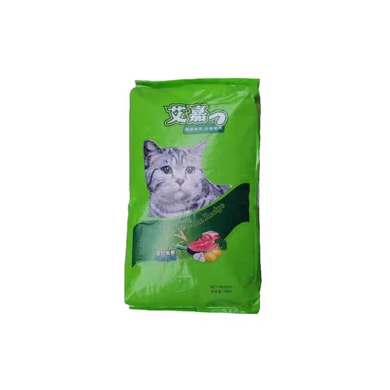 Aijia Cat Food 10kg Pets Cat Full -price Blocks Gaunt 20*0.5kg Make Beef Fish Flade Master Cat Common Main Food

