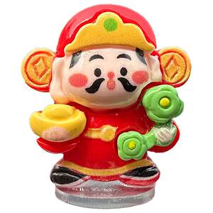 
2025 new popular God of Wealth car ornaments Internet celebrity center console screen lying car interior decorations