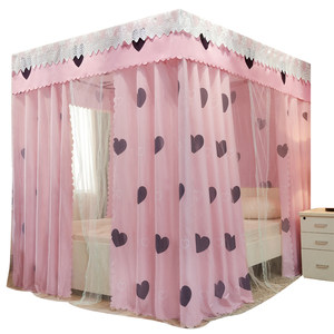 1 Thickened shading bed curtain The princess wind mosquito nets closed all -in -one dust 1.5 meters 1.8m double bed household use